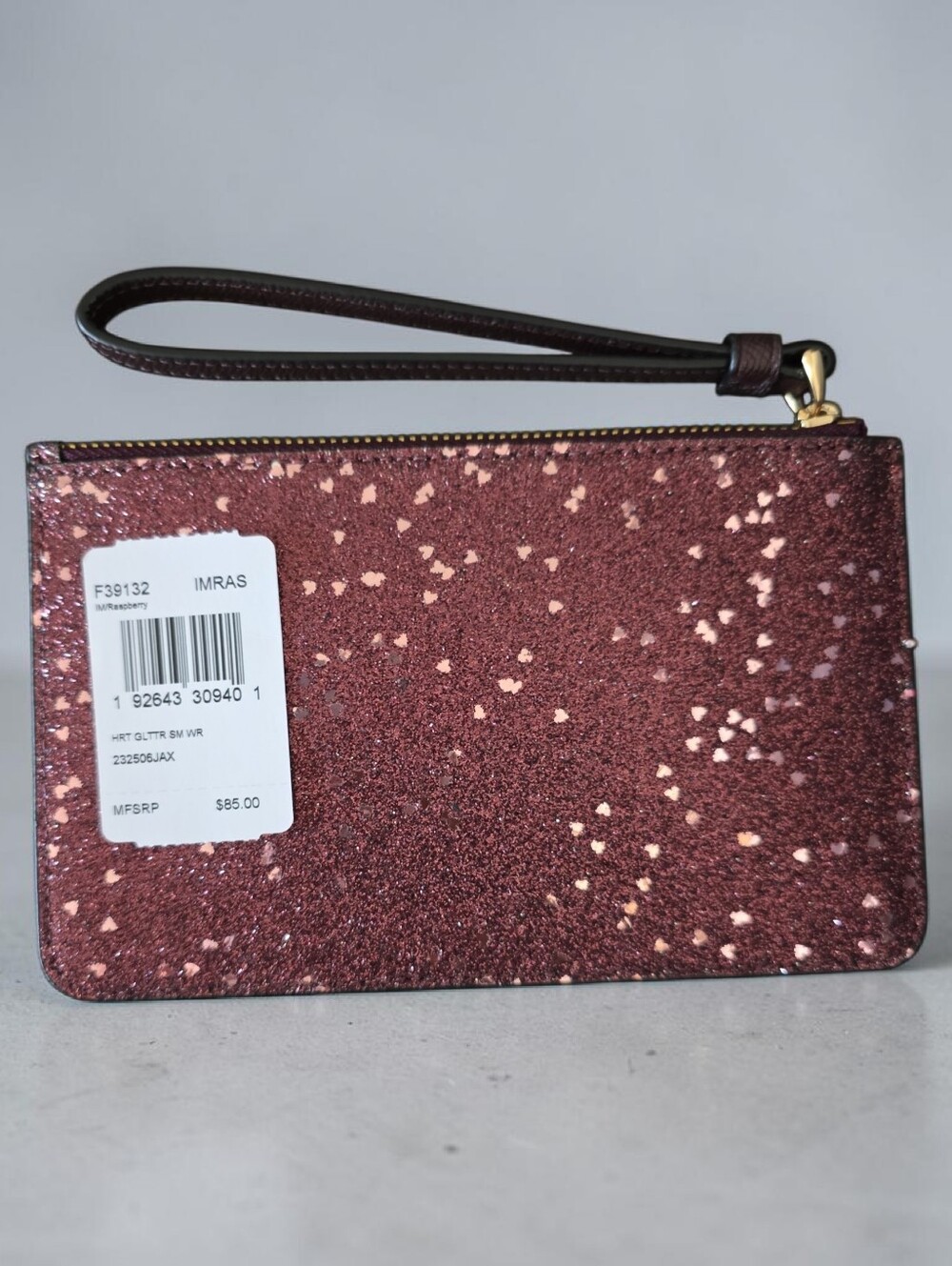 Coach Glitter Wristlet in burgundy - Picture 2 of 2